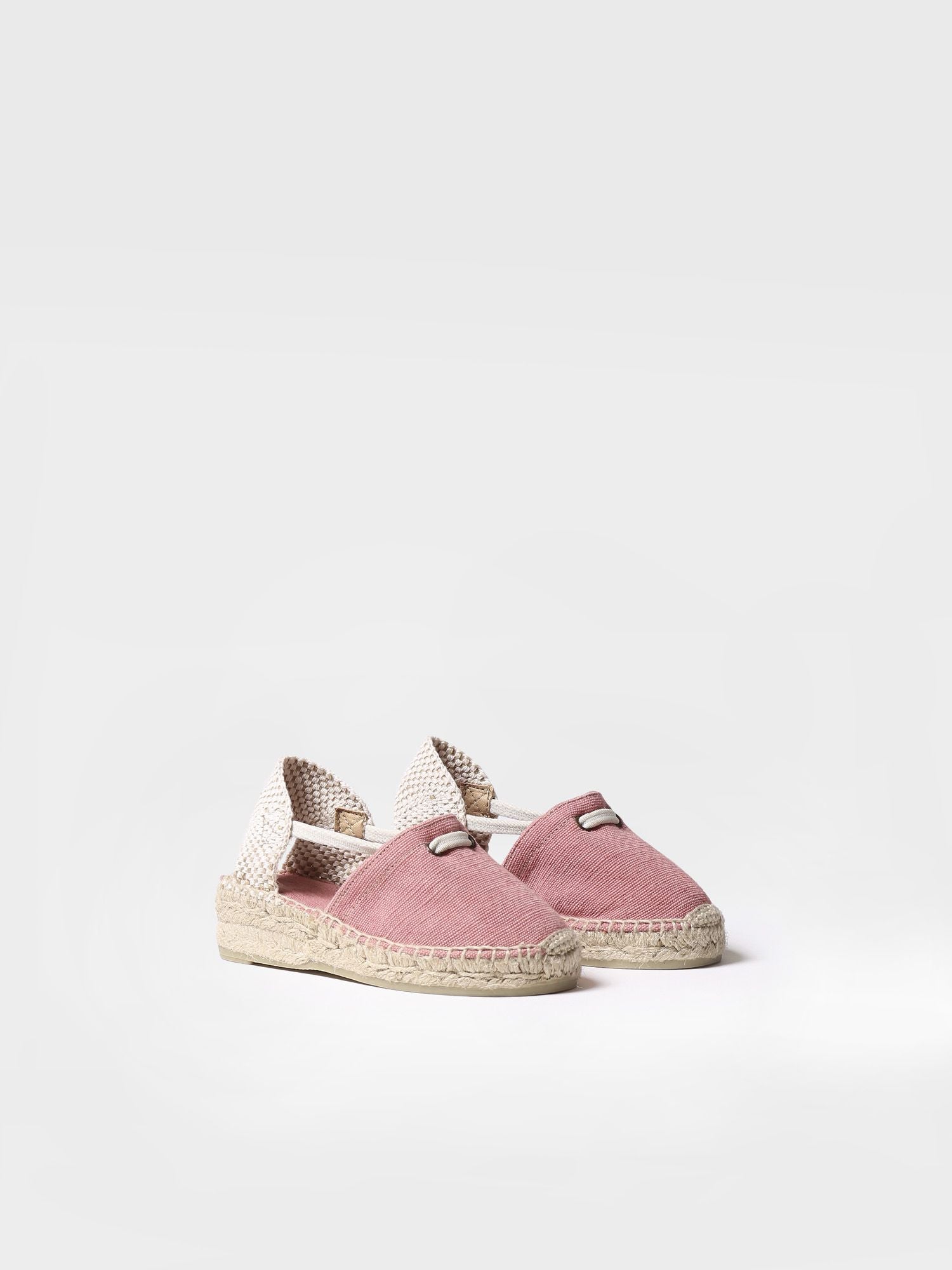 Alpargata de niñas en yute color blush - EURA