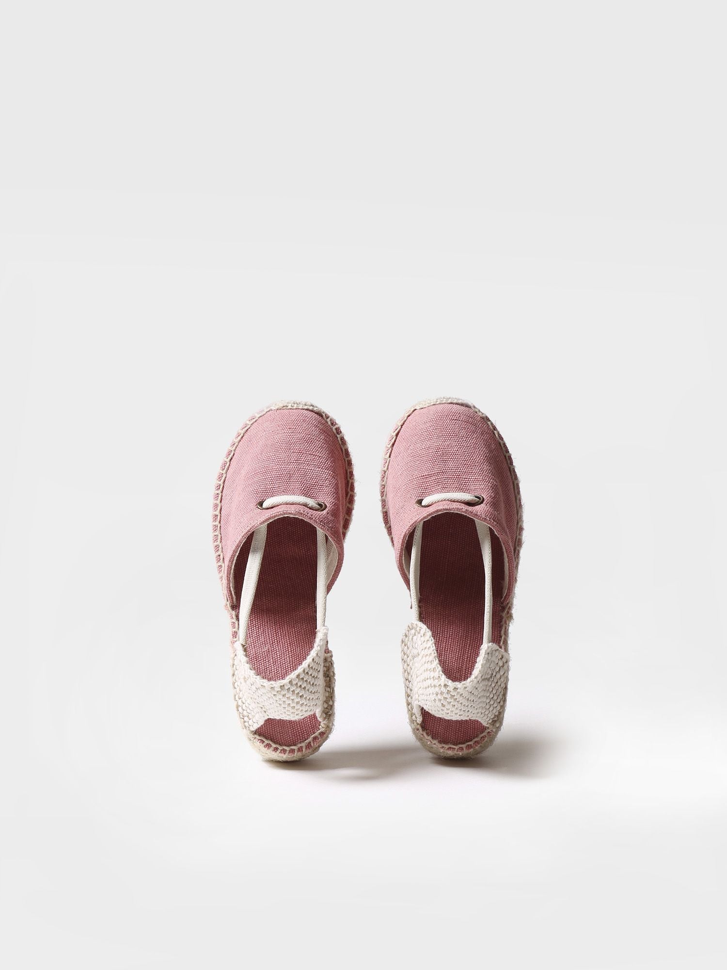 Alpargata de niñas en yute color blush - EURA