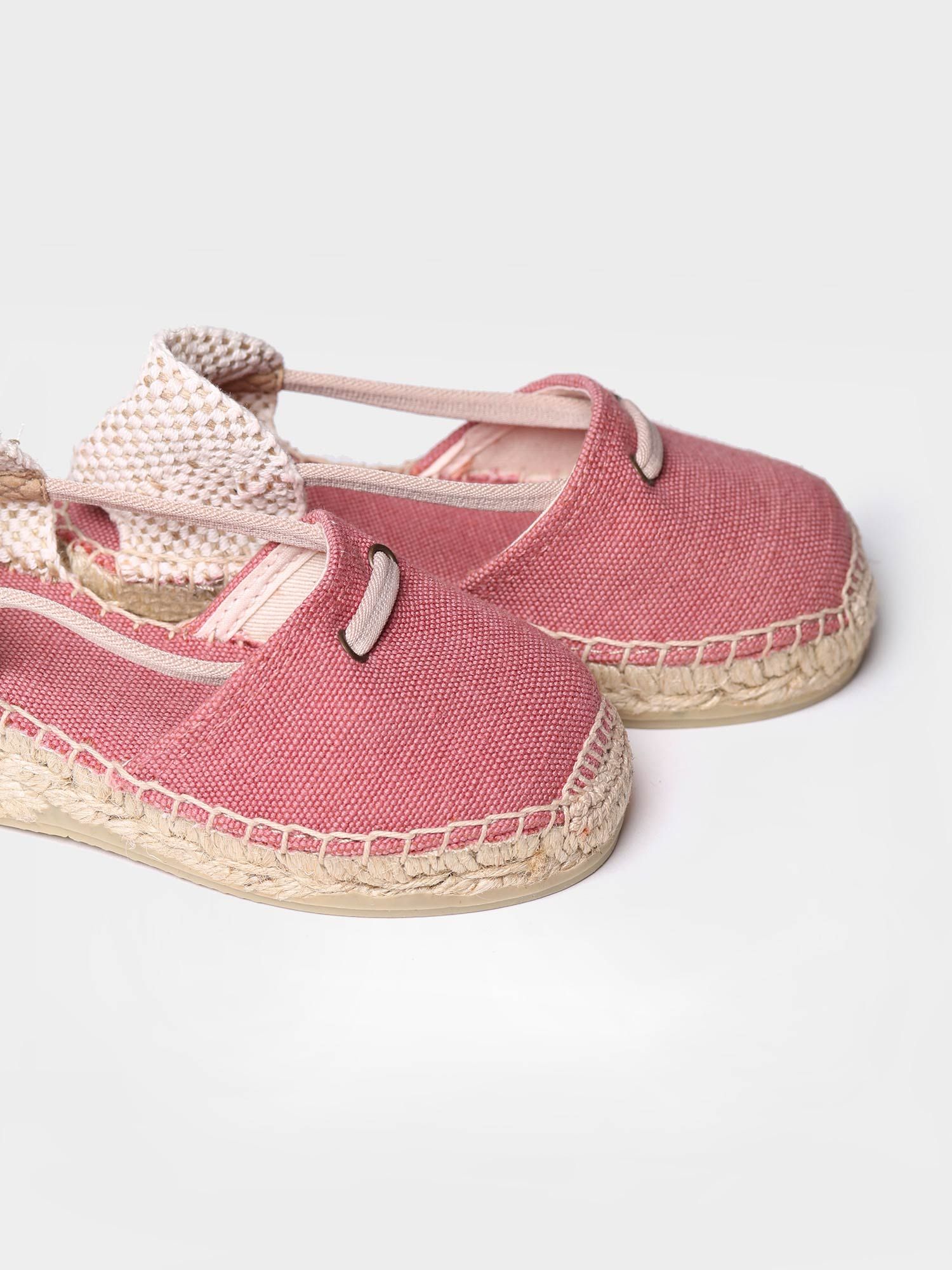 Alpargata de niñas en yute color blush - EURA
