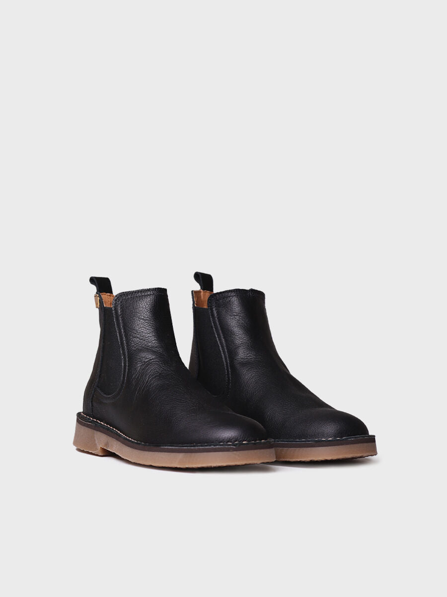 Botín para mujer caña alta en cuero | ISA PO