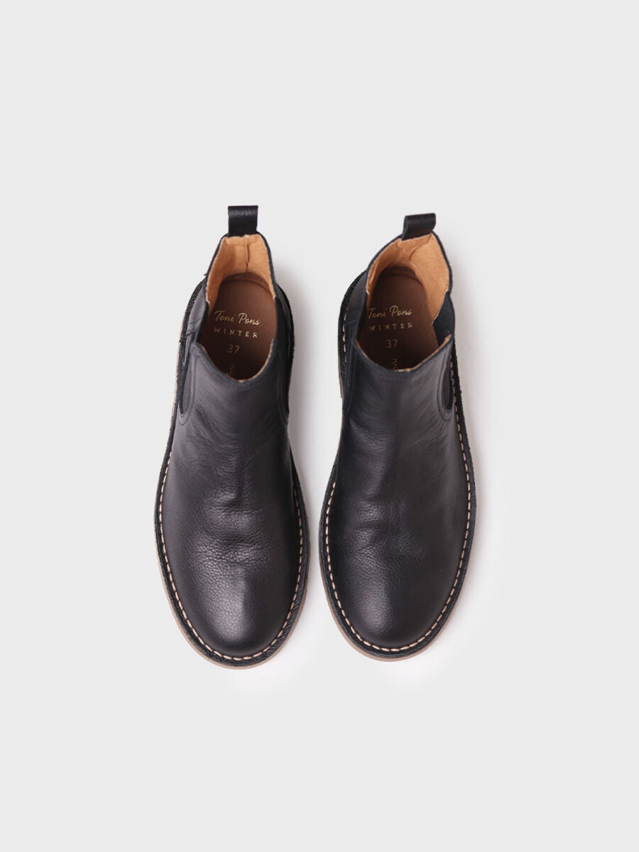 Botín para mujer caña alta en cuero | ISA PO