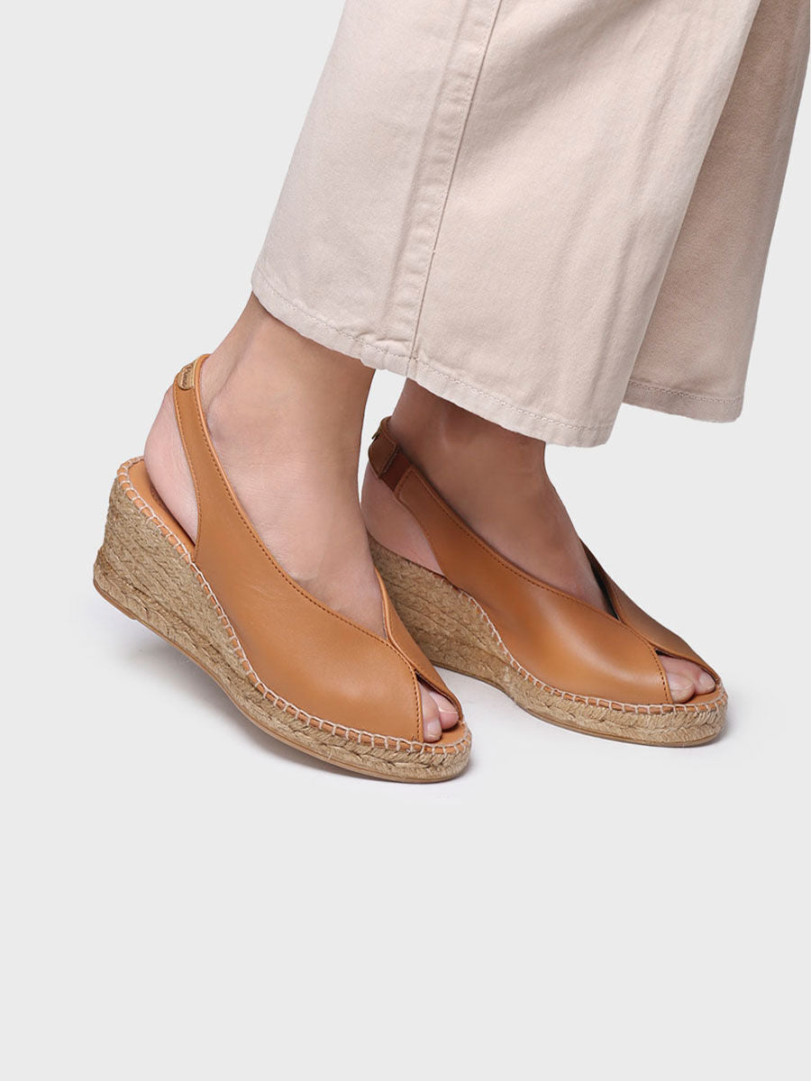 Alpargata de cuña estilo peep toe | LAILA-P