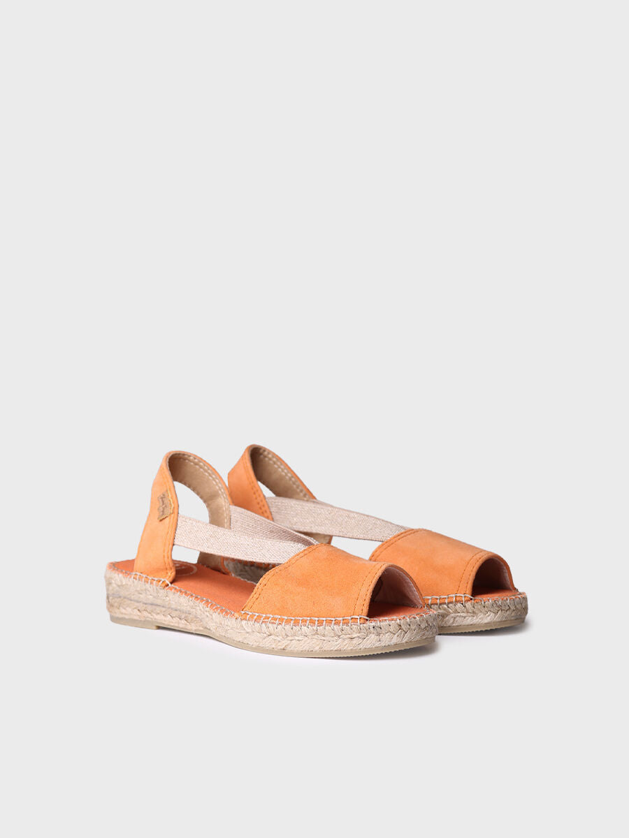 Alpargata plana de ante para mujer | ELLA