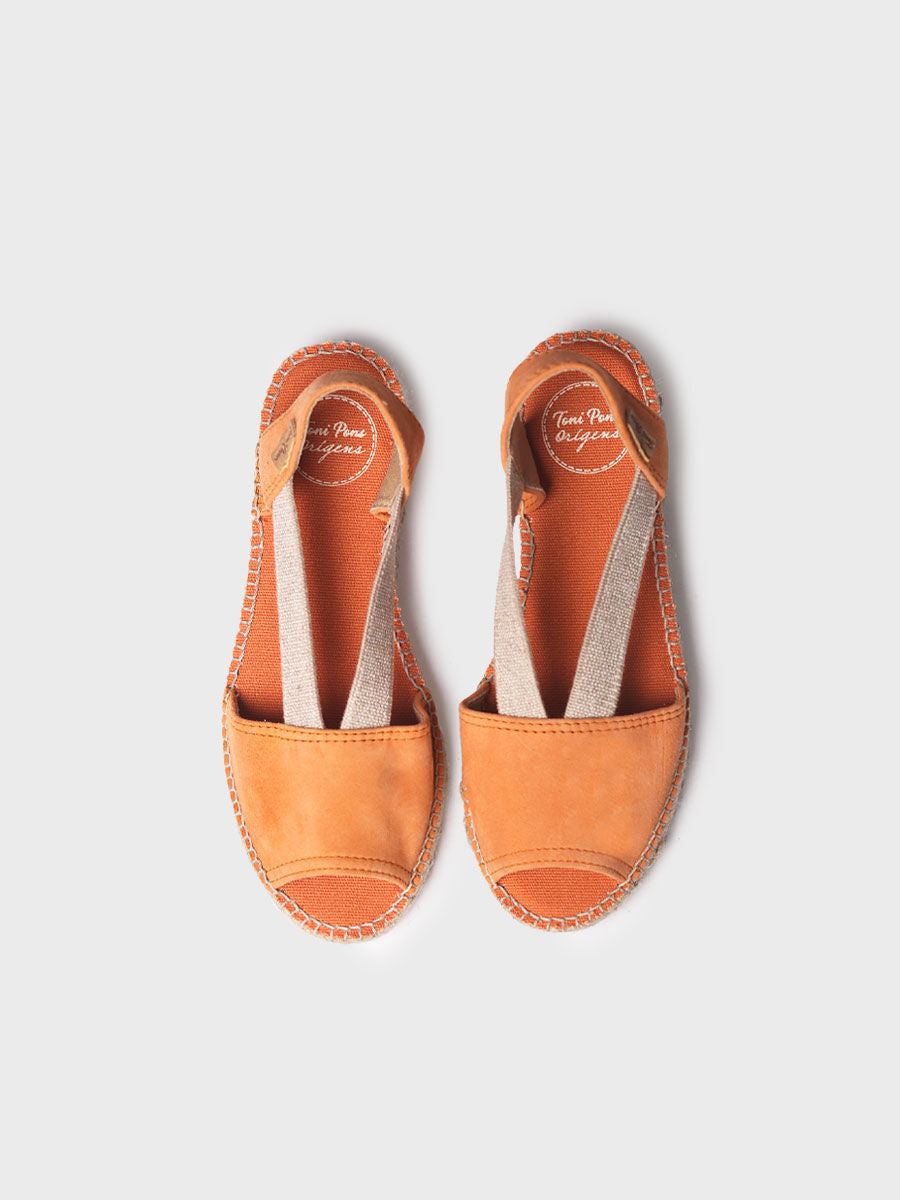 Alpargata plana de ante para mujer | ELLA