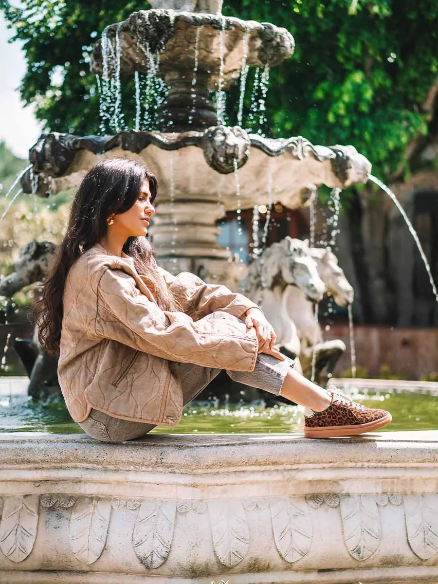 Zapatillas deportivas de piel para mujer | AUREA