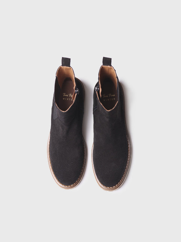 Botín para mujer en serraje | BASEL-SY