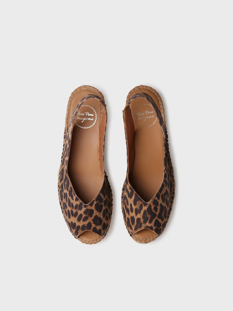 Alpargata de mujer con cuña en piel | BERNIA-P