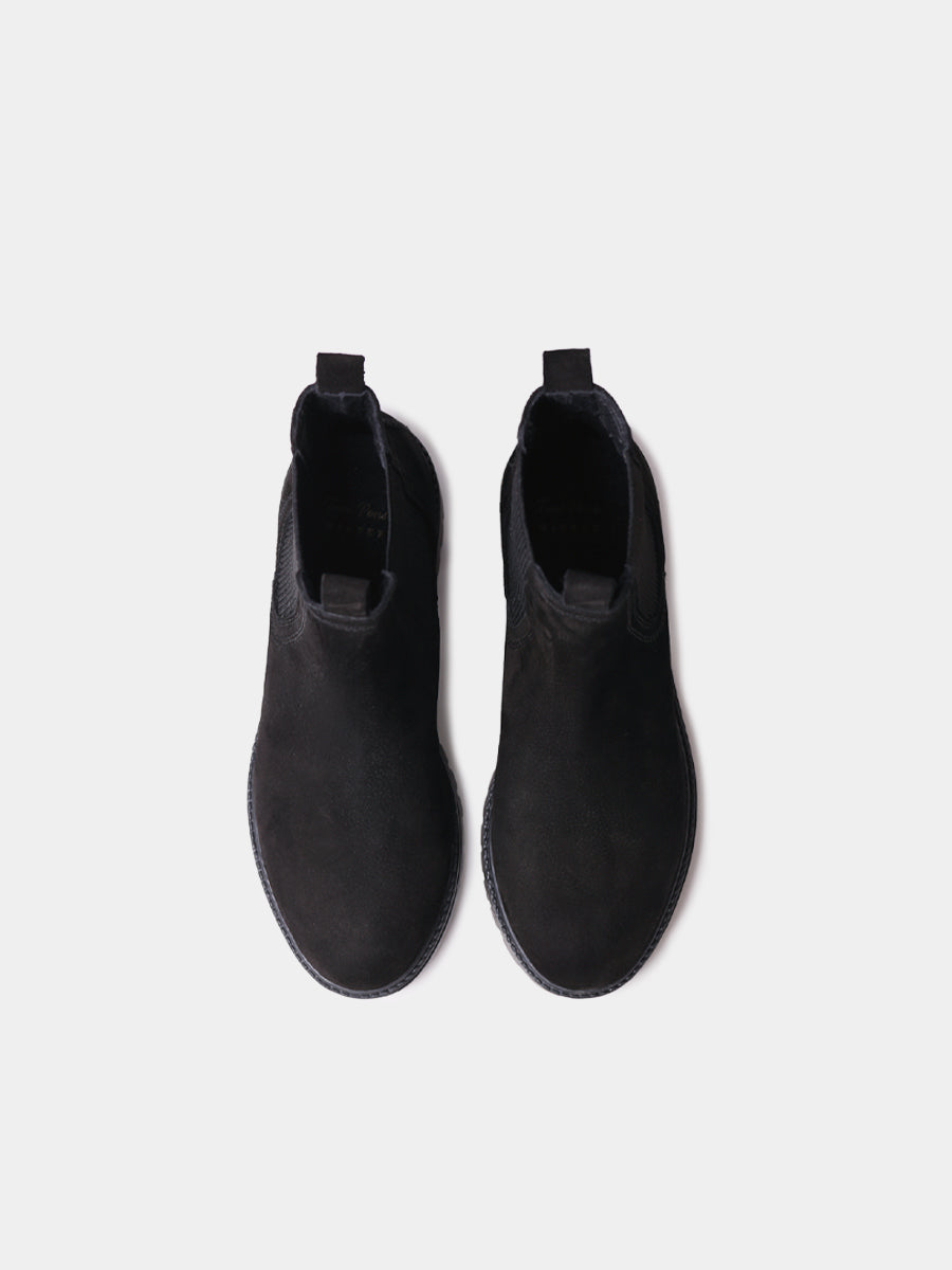 Botines de mujer en piel con elásticos laterales | CARLA-NL