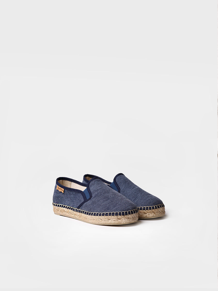 Alpargata de niños en yute en azul marino - EFES-V