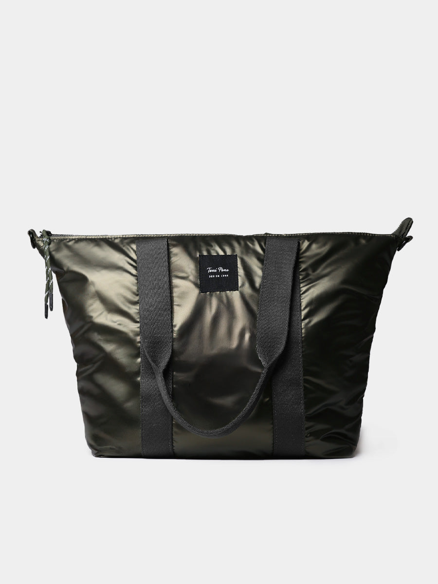 Bolso para mujer en material acolchado brillante | GINNY