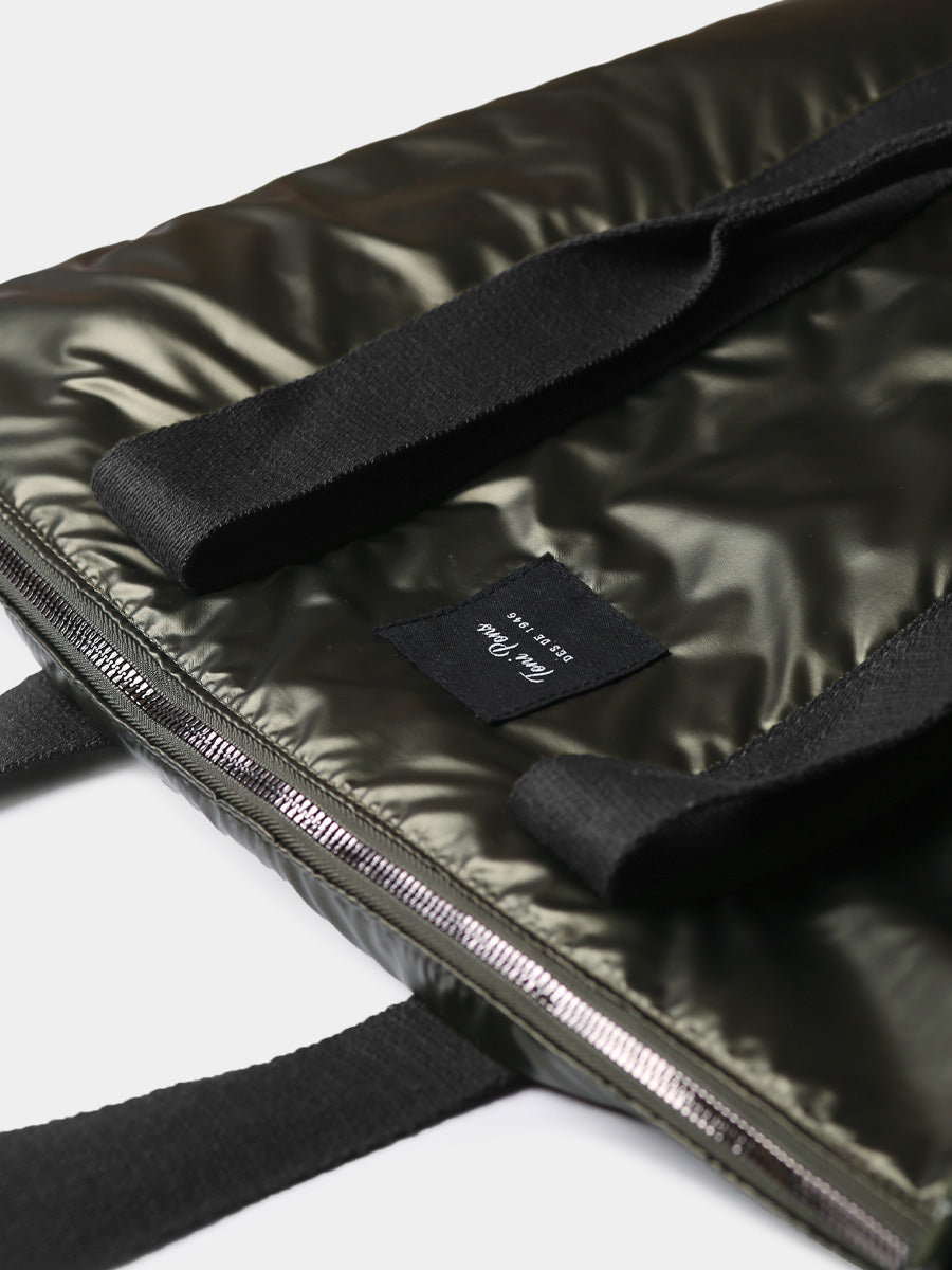 Bolso para mujer en material acolchado brillante | GINNY