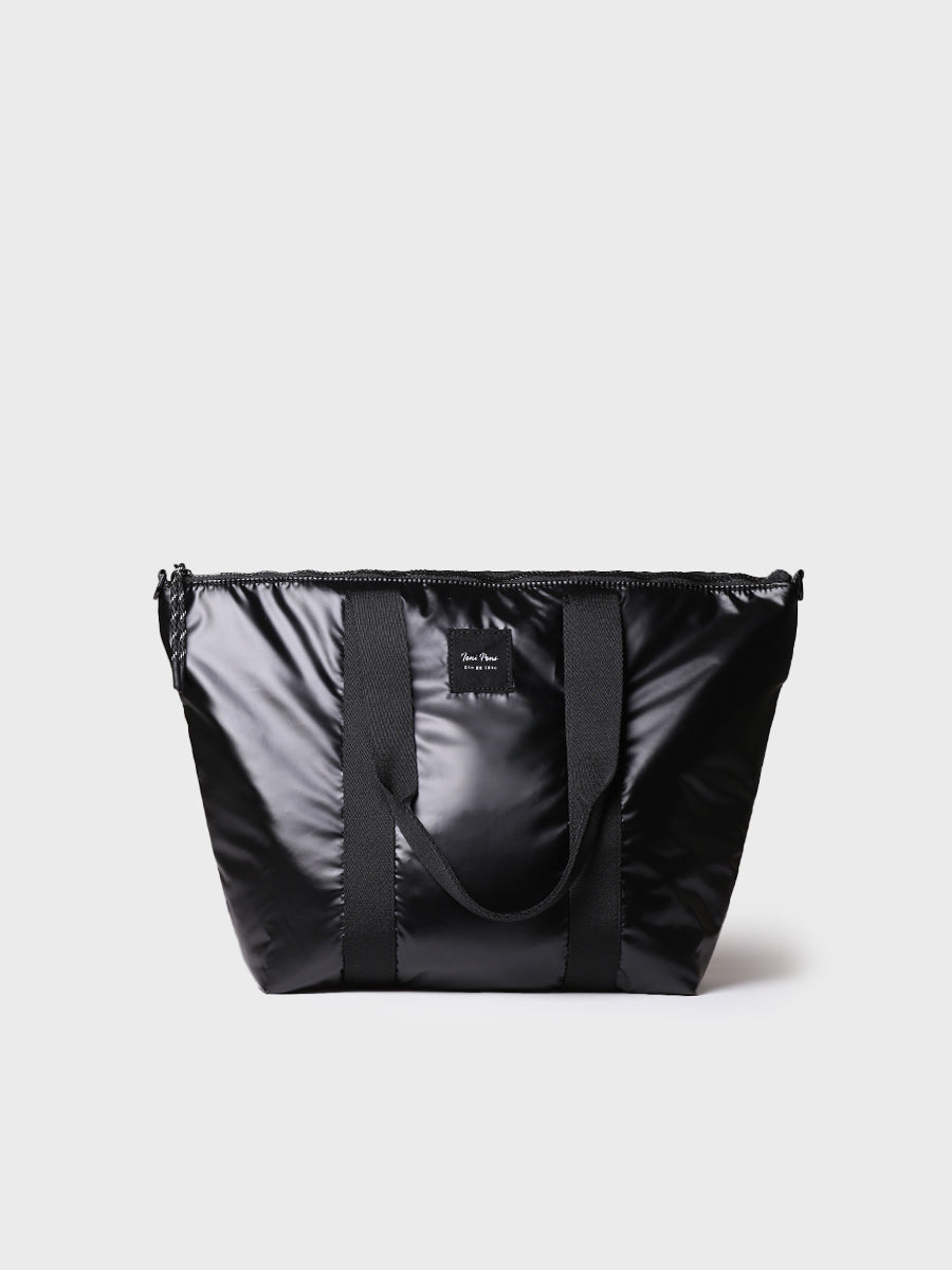 Bolso para mujer en material acolchado brillante | GINNY