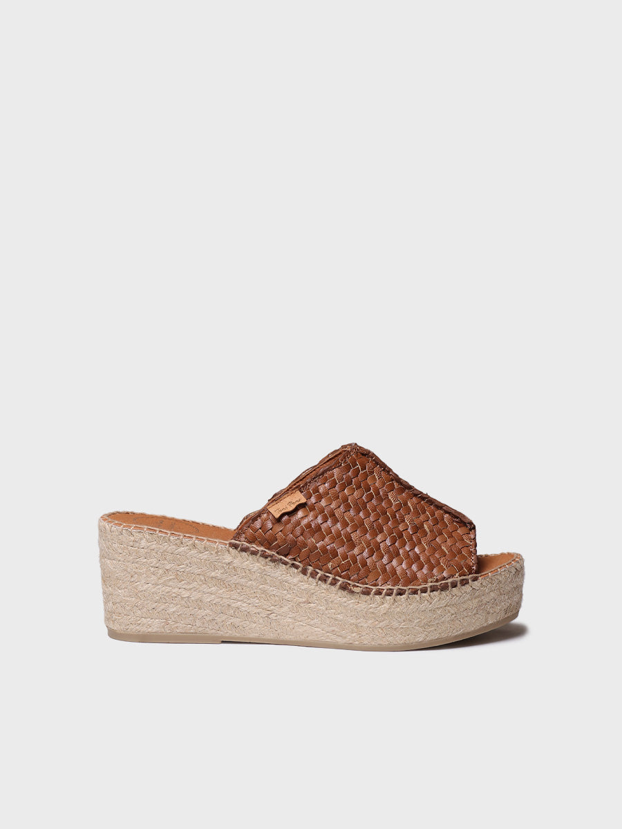 Alpargata de cuña estilo peep toe | ISOLDA