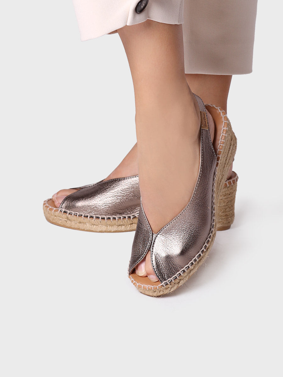 Alpargata de cuña estilo peep toe | LAILA-P