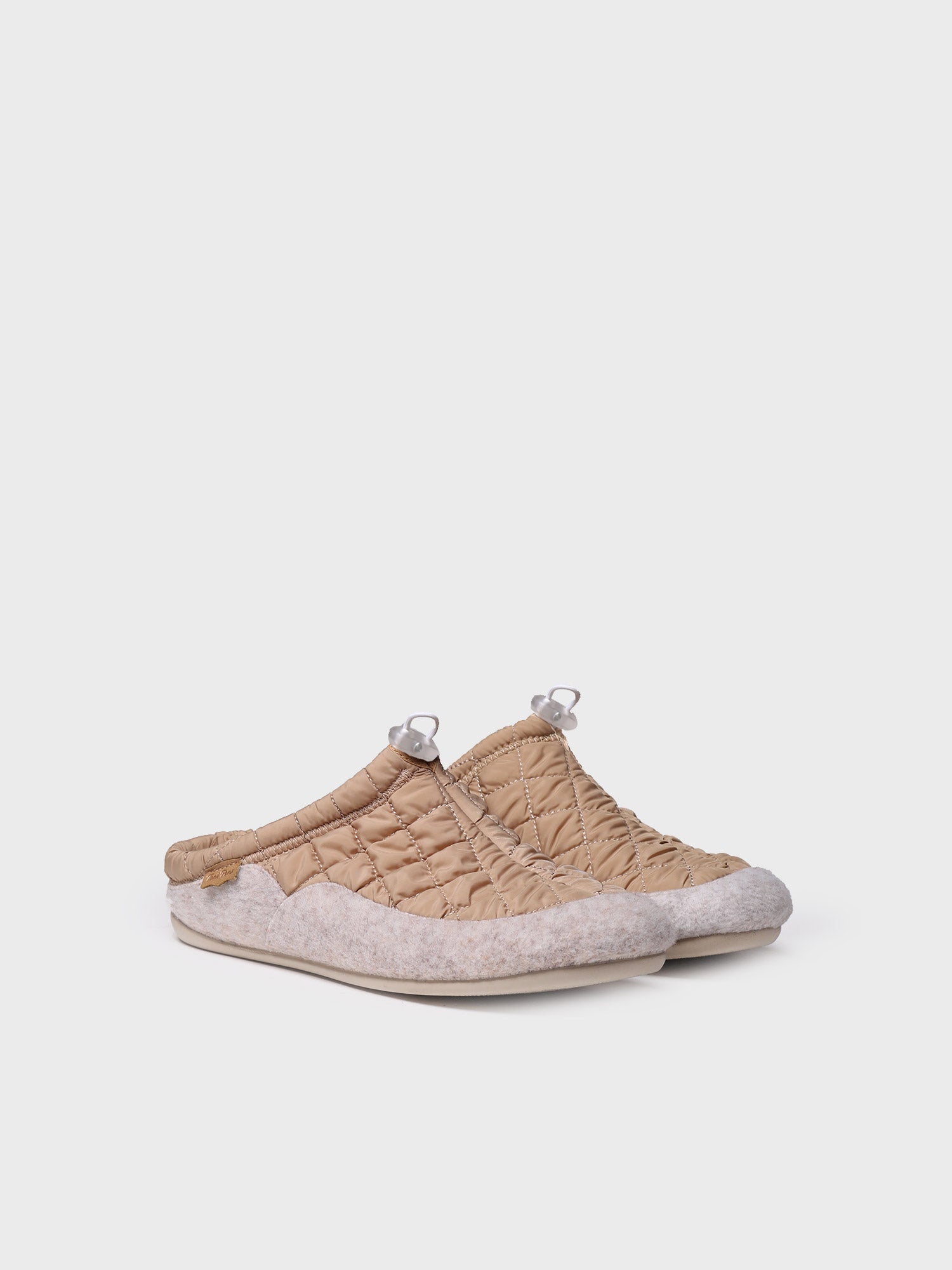 Pantufla para mujer en tejido acolchado y fieltro | MEL-UM
