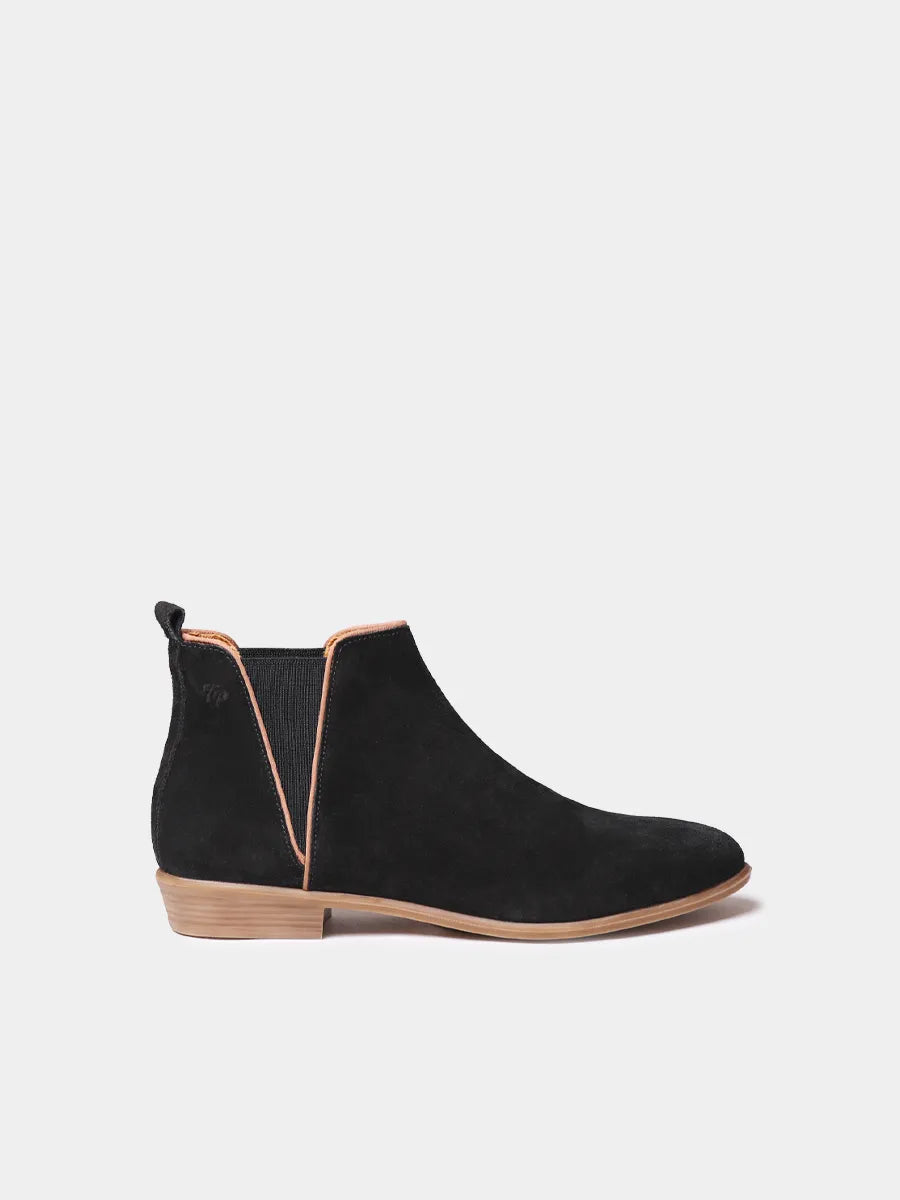 Botín de mujer en serraje | NAROA-SY