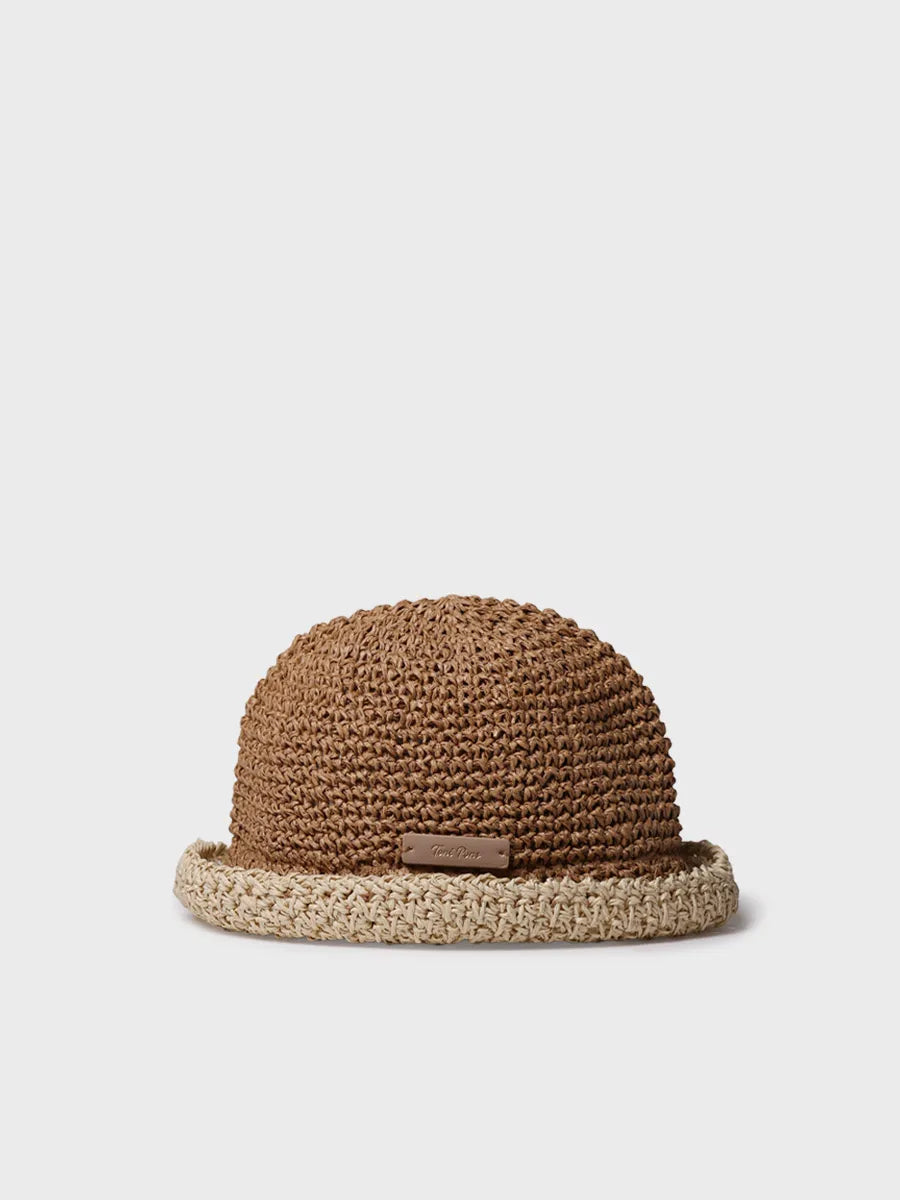 Sombrero vegano en crochet de papel | SANDRA
