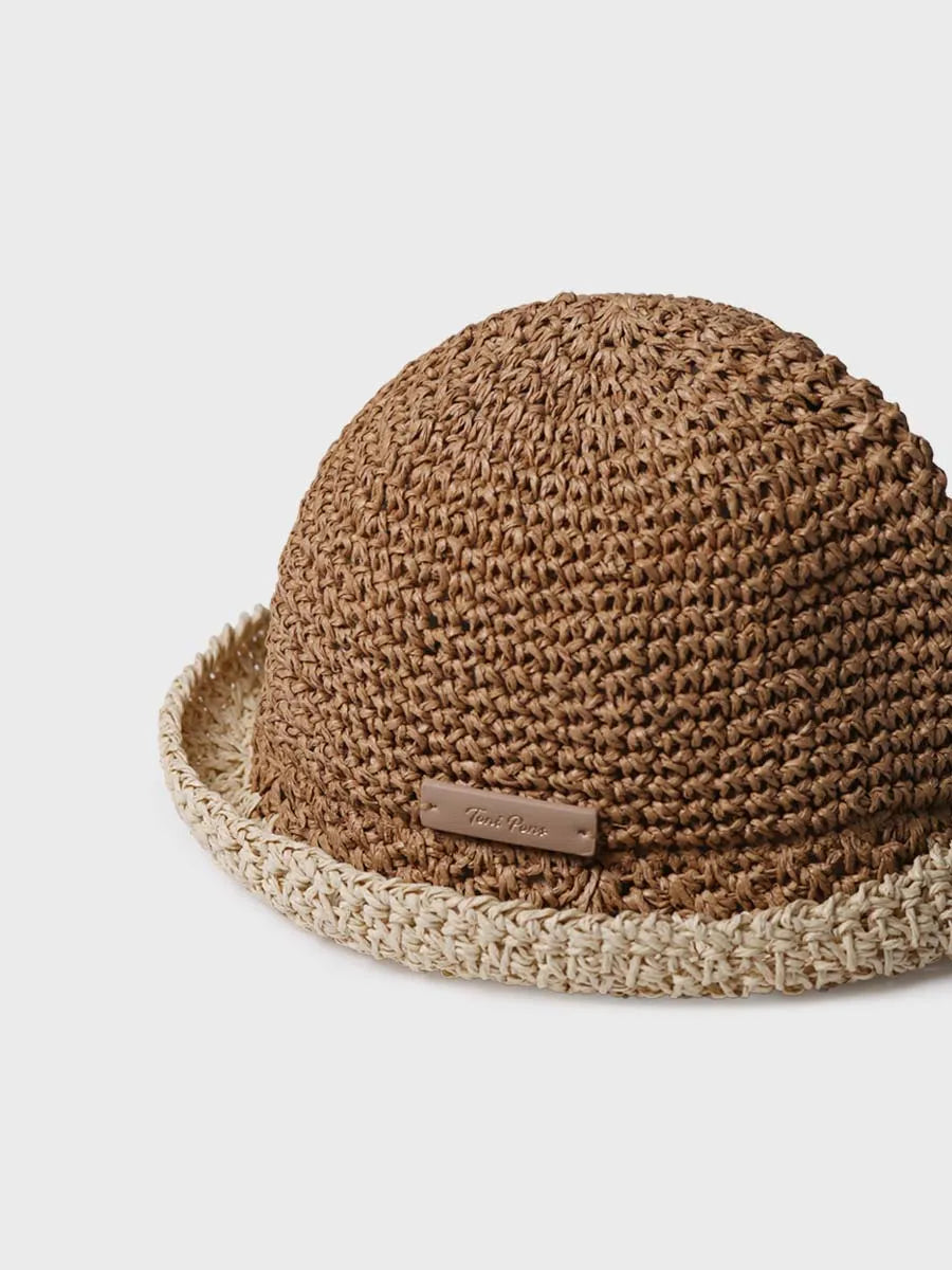 Sombrero vegano en crochet de papel | SANDRA