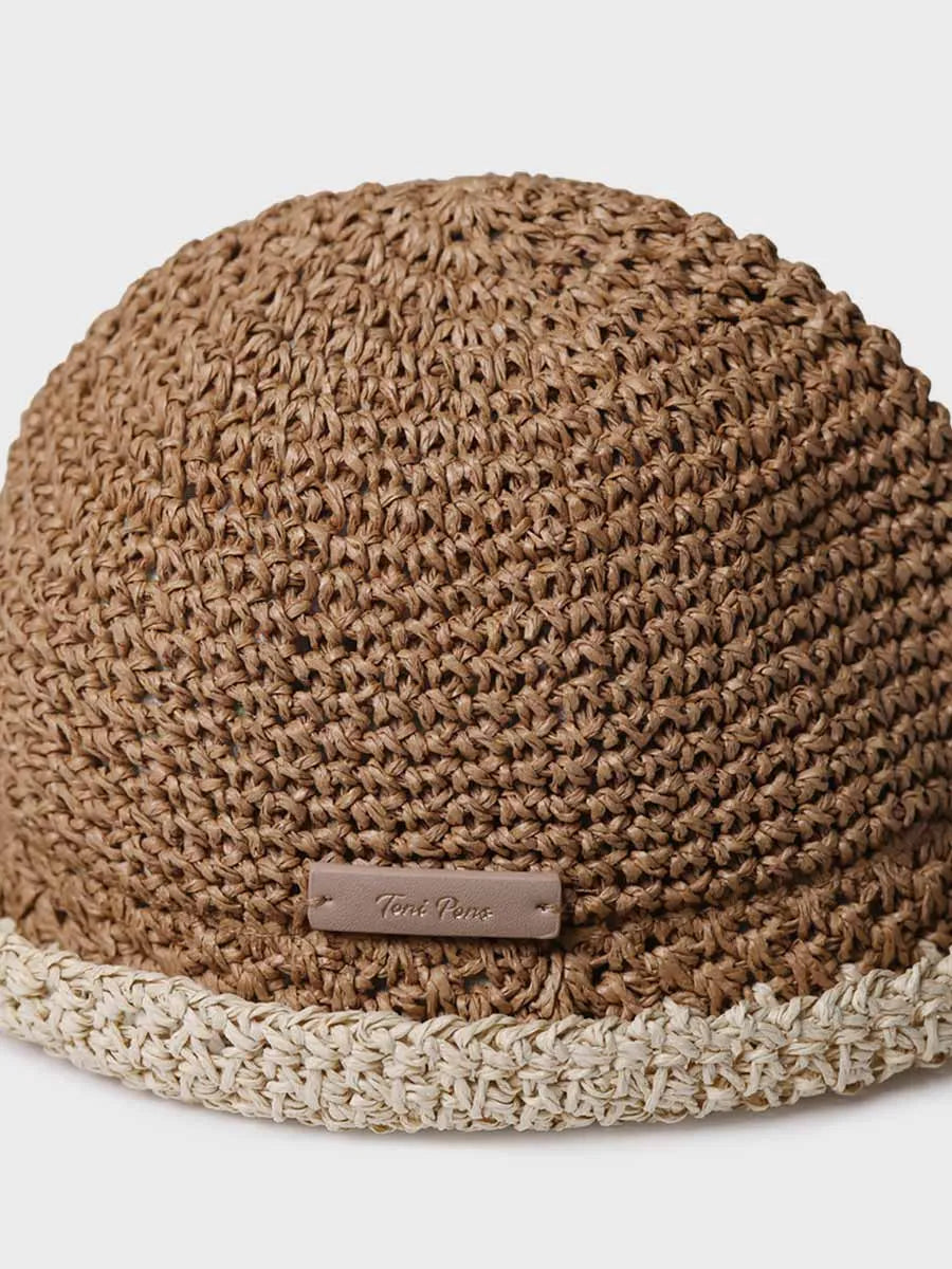 Sombrero vegano en crochet de papel | SANDRA