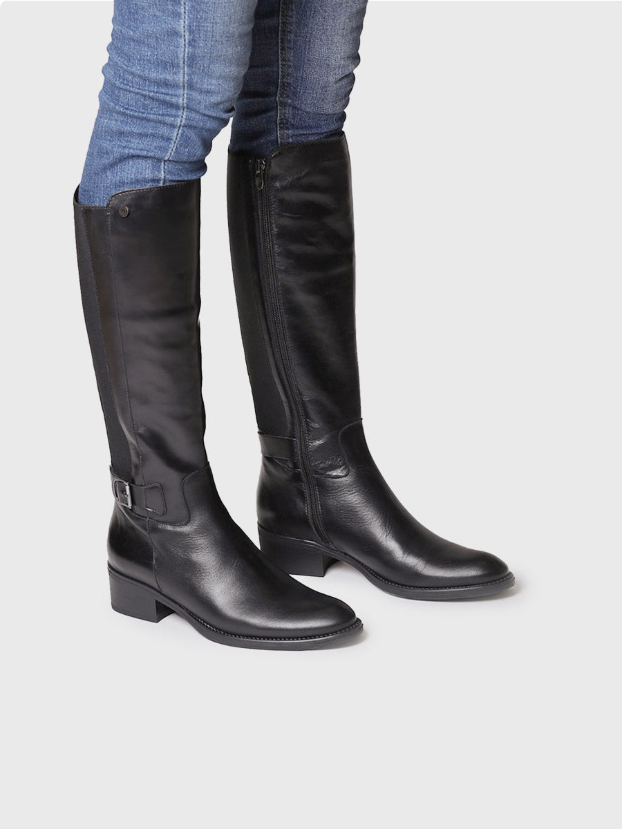 Bota alta para mujer en piel | TACOMA-P