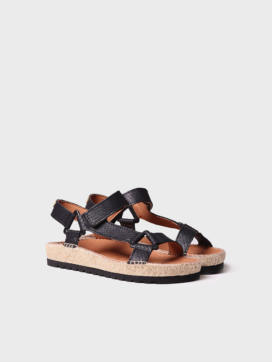 Sandalia plana de yute - BRIT-LZ