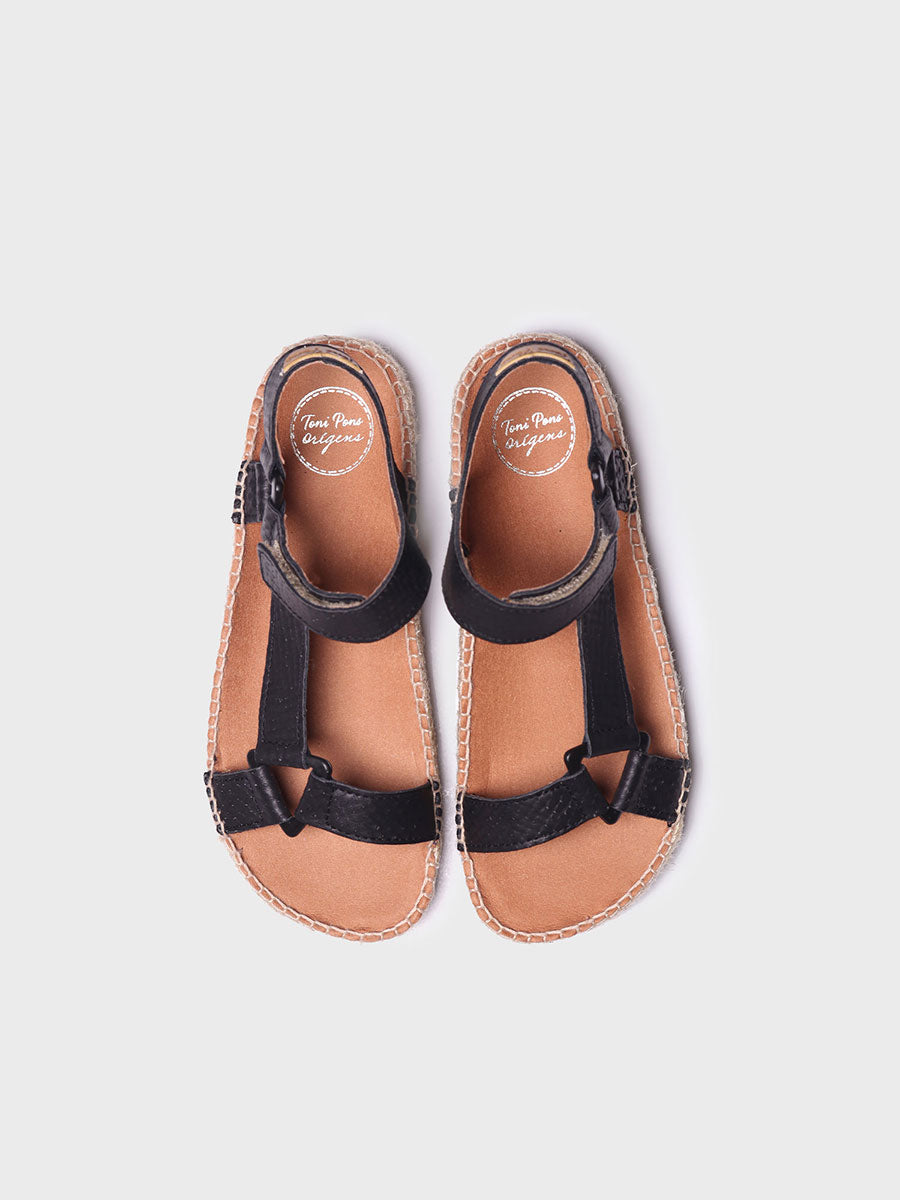 Sandalia plana de yute - BRIT-LZ