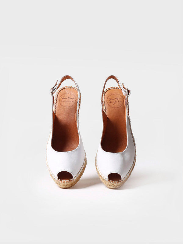 Alpargata de cuña estilo peep toe | CROACIA