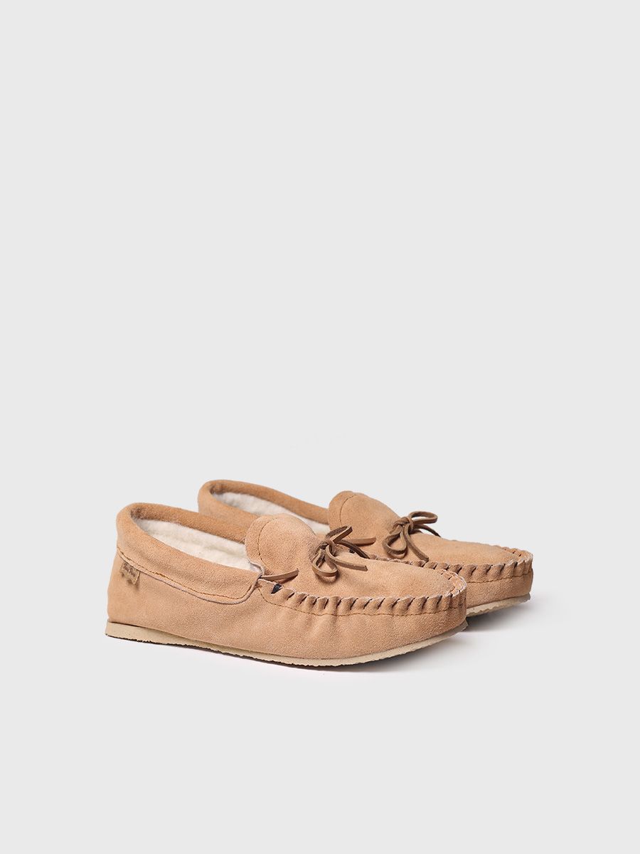 Pantuflas para mujer en color tostado - MILA