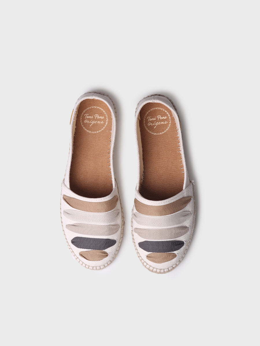 Alpargata plana con cintas para mujer - ROSE