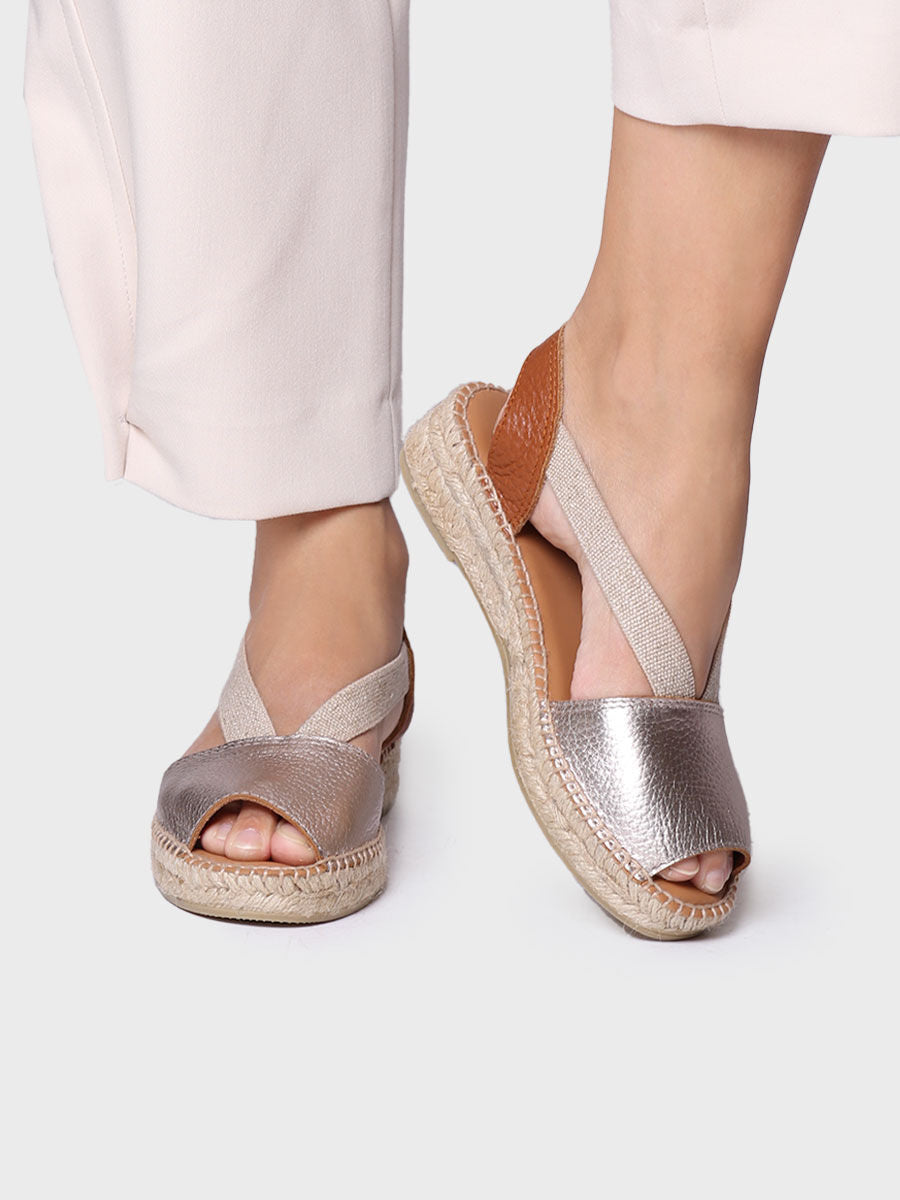 Alpargata de cuero para mujer - ESTEL-BG