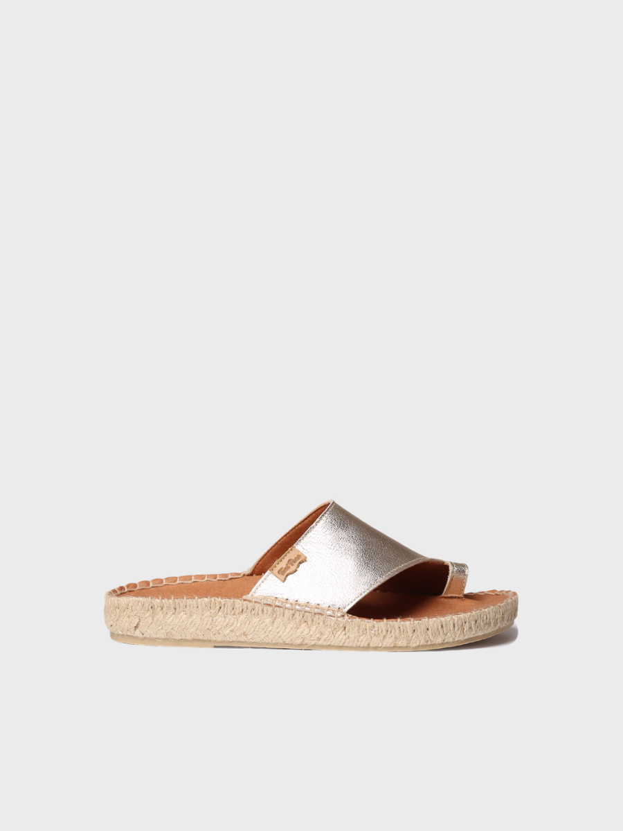 Sandalias planas de mujer en cuero | BARSO
