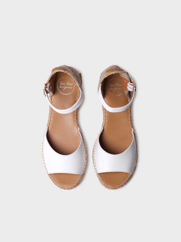 Alpargata abierta de mujer con cuña baja | BRIELLA-P