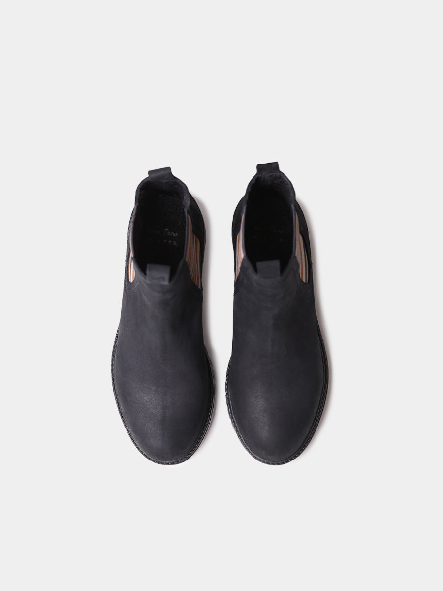 Botines de mujer en piel con elásticos a rayas | CARLA-NR