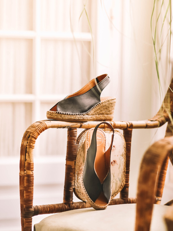 Alpargata de cuña estilo peep toe | LAILA-P