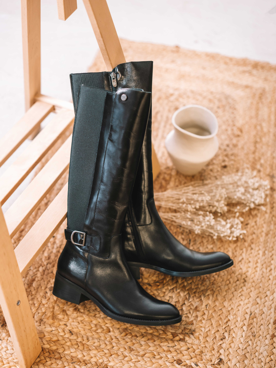 Bota alta para mujer en piel | TACOMA-P