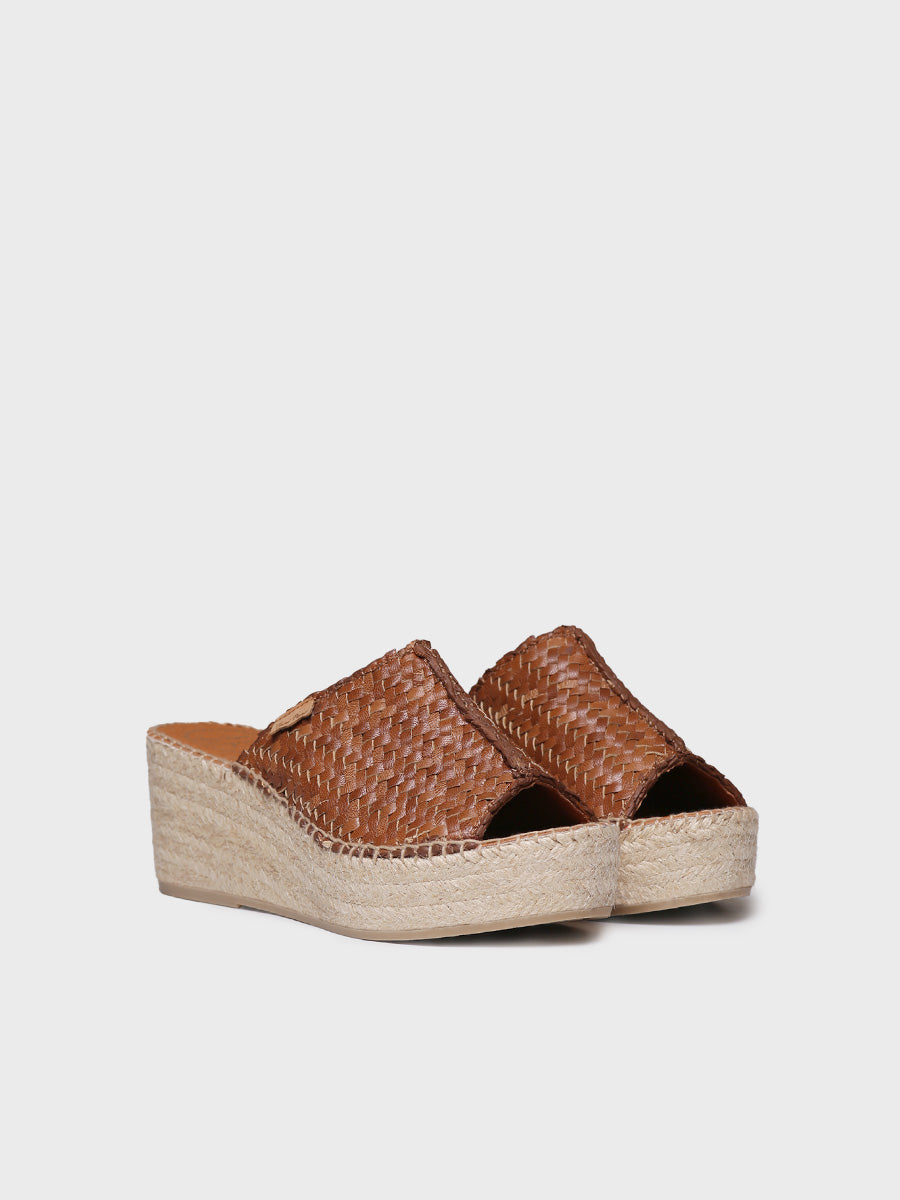 Alpargata de cuña estilo peep toe | ISOLDA