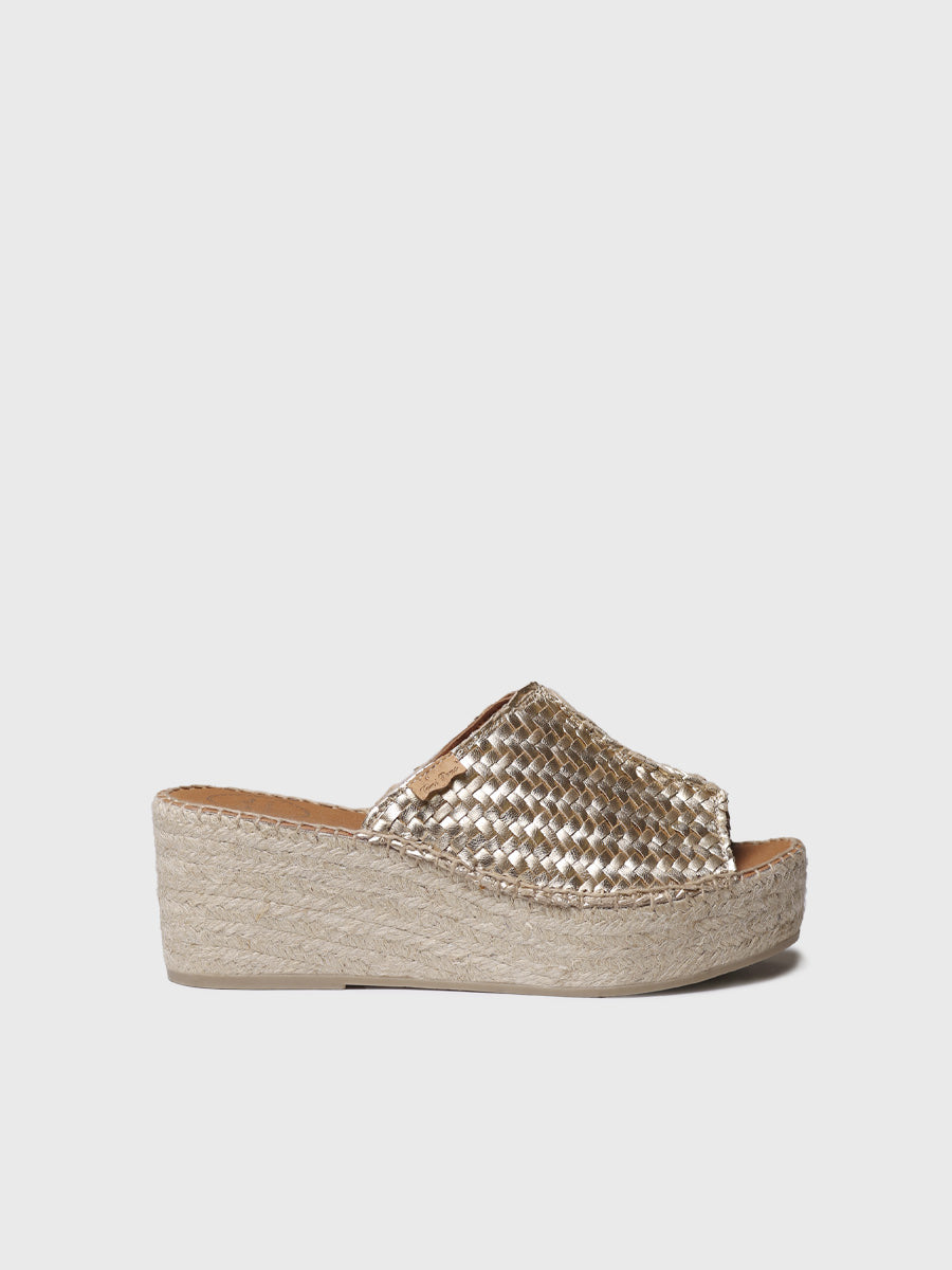 Alpargata de cuña estilo peep toe | ISOLDA