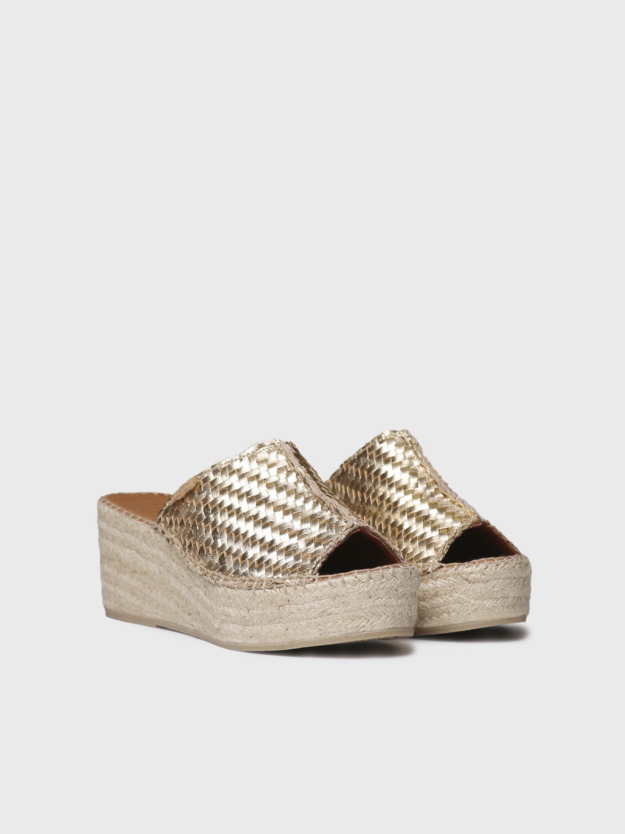 Alpargata de cuña estilo peep toe | ISOLDA