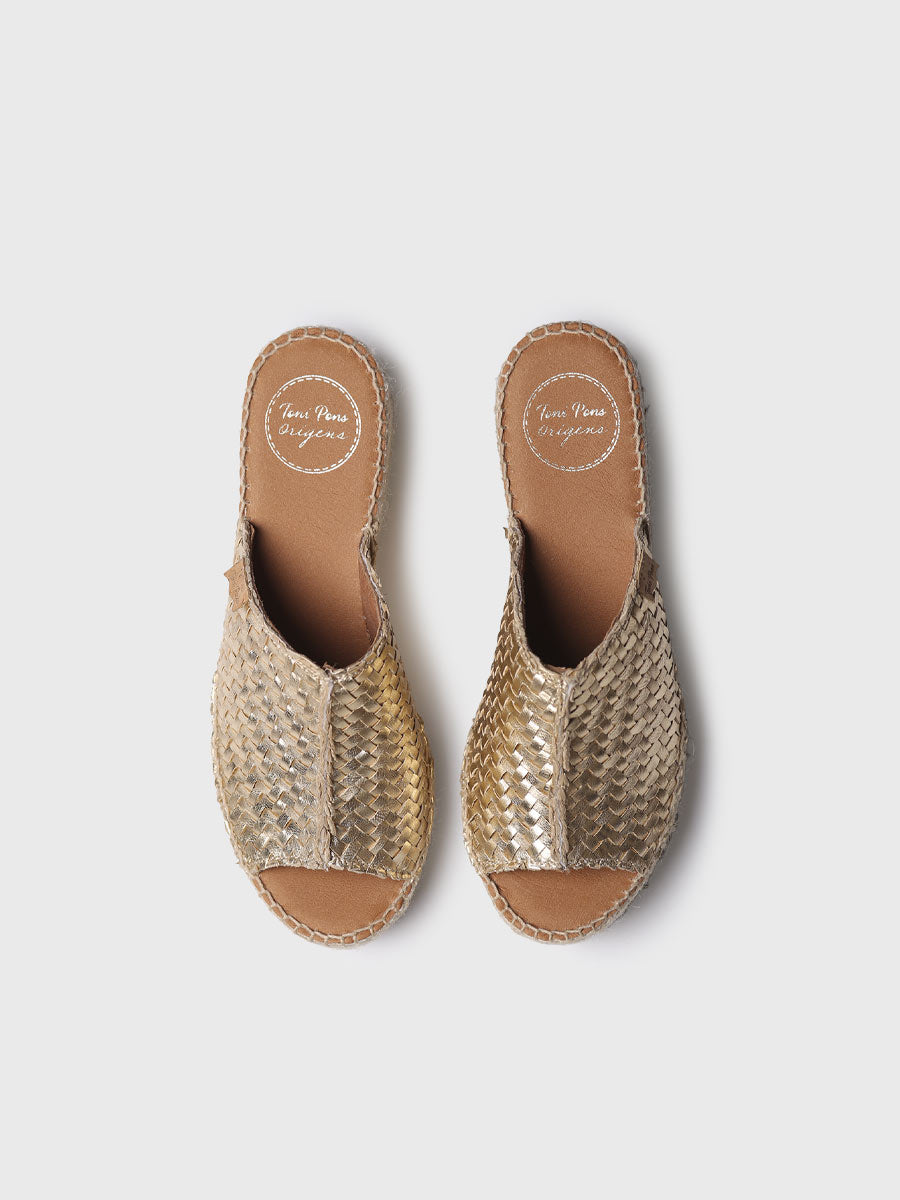 Alpargata de cuña estilo peep toe | ISOLDA