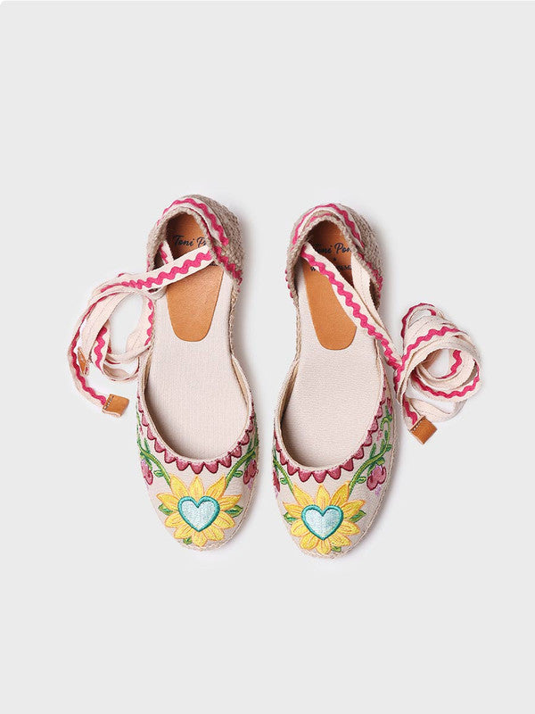 Alpargata valenciana multicolor para mujer | LOLITA