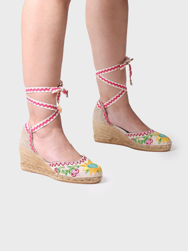 Alpargata valenciana multicolor para mujer | LOLITA