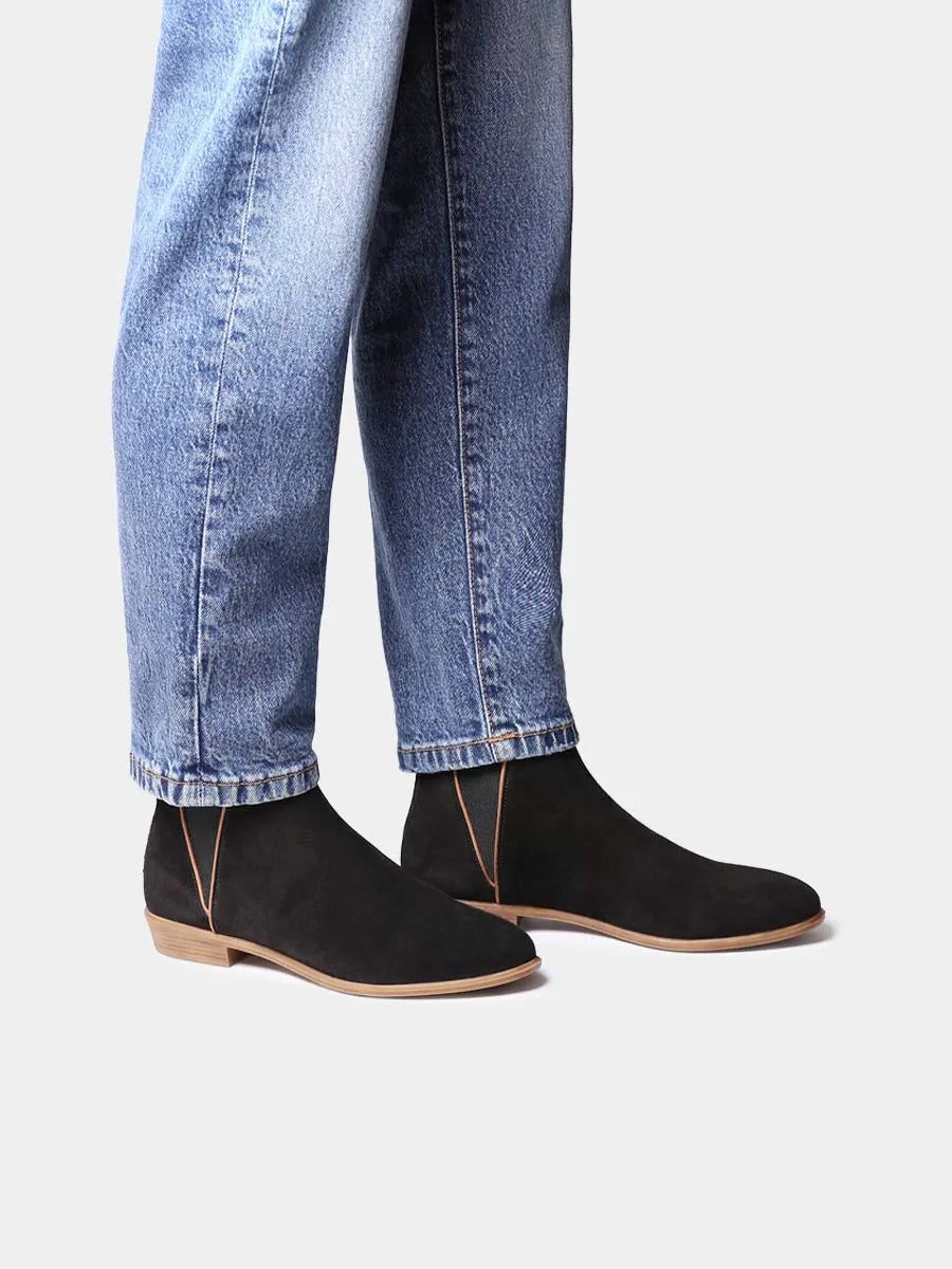 Botín de mujer en serraje | NAROA-SY