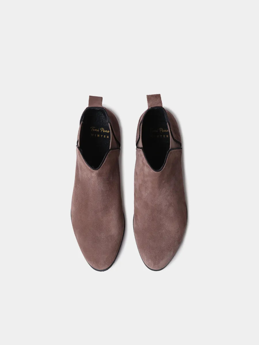 Botín de mujer en serraje | NAROA-SY