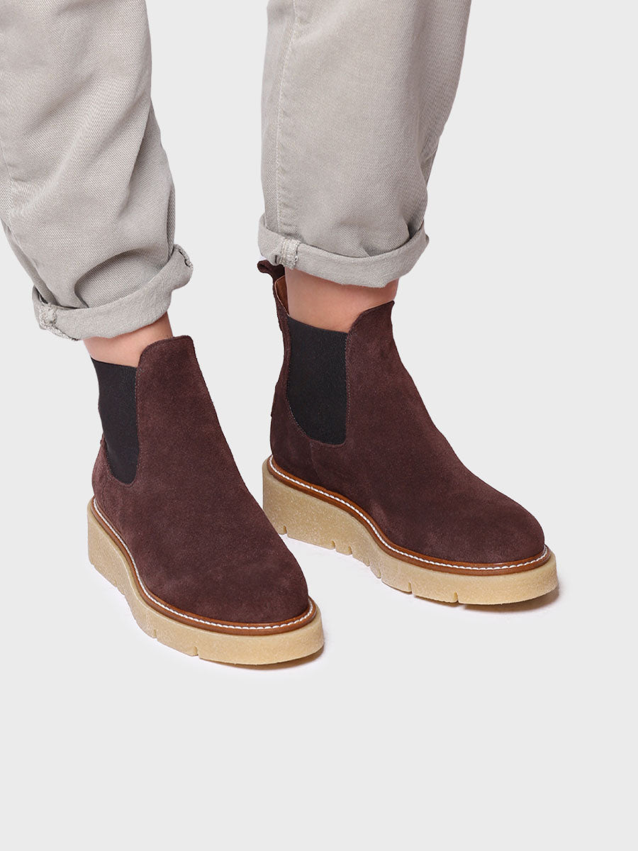 Botín para mujer en serraje | NEVADA-SY