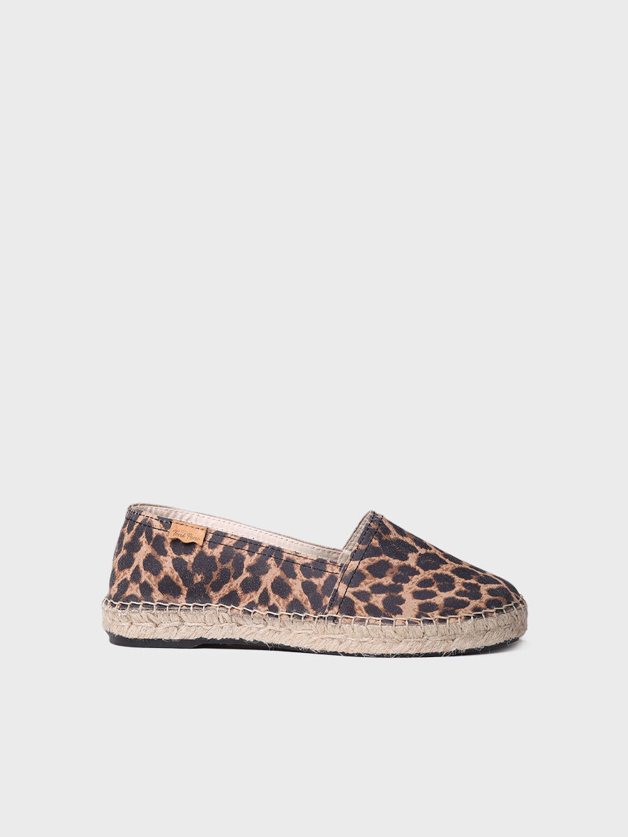 Alpargata plana de mujer con estampado animal print - RUANDA