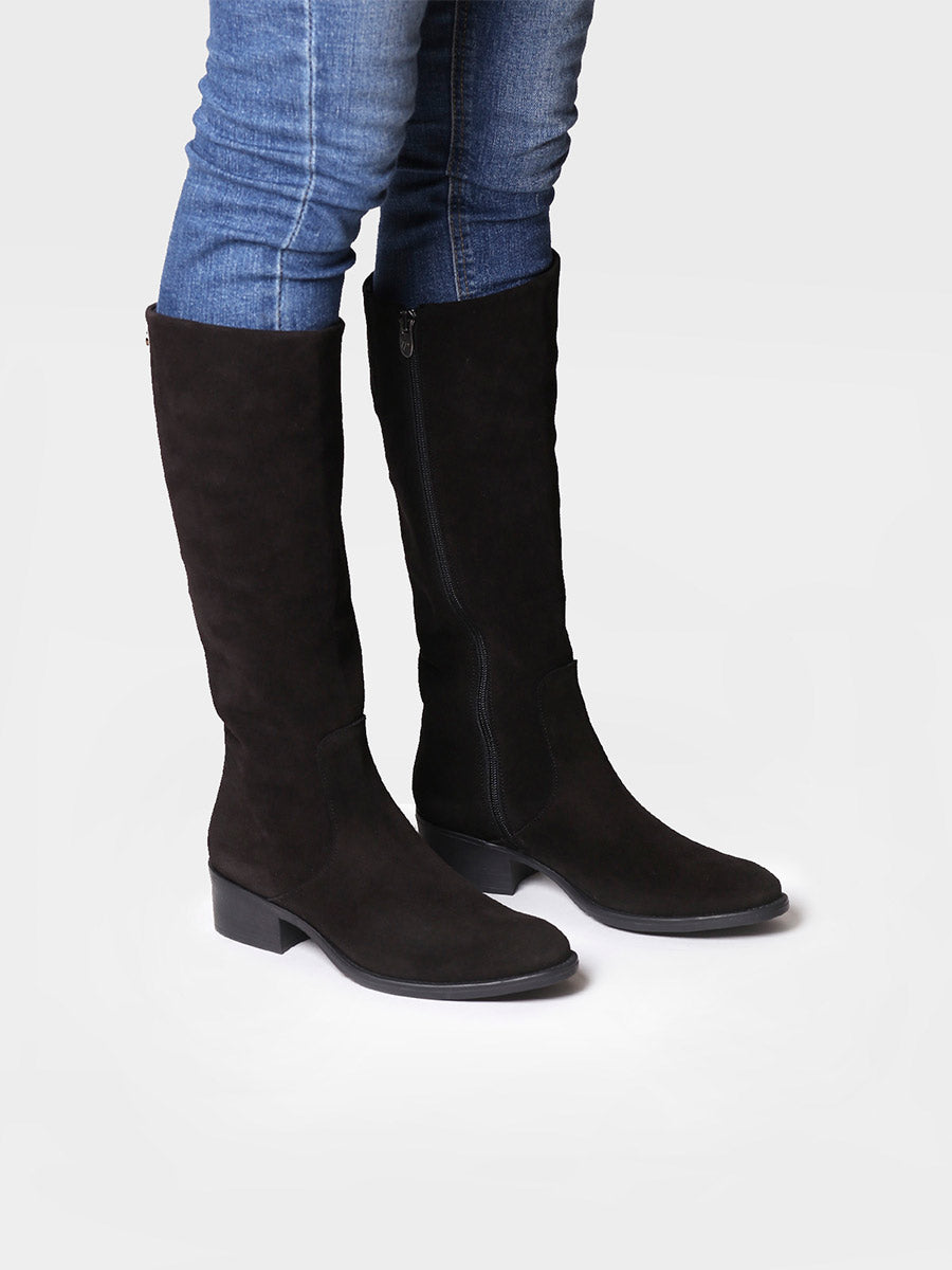 Bota alta para mujer en serraje | TIROL-SY