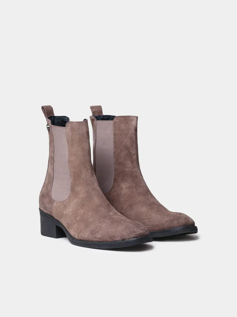 Botines de mujer en piel con elásticos | TORTOSA-SY